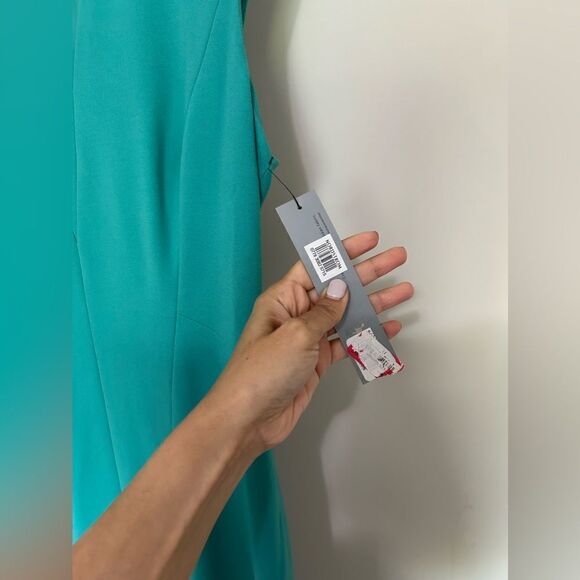 NWT Classiques Entier Turquoise Sheath Dress - Picture 7 of 9